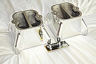 Aluminum Intake Manifold Carb Tops AFTER Chrome-Like Metal Polishing and Buffing Services / Restoration Services