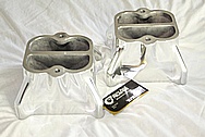 Aluminum Intake Manifold Carb Tops AFTER Chrome-Like Metal Polishing and Buffing Services / Restoration Services