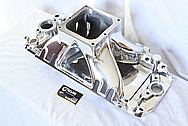 Sniper Pro-Filer Performance V8 Aluminum Intake Manifold AFTER Chrome-Like Metal Polishing and Buffing Services / Restoration Services 