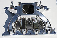 Sullivan V8 Aluminum Intake Manifold AFTER Chrome-Like Metal Polishing and Buffing Services