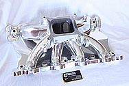 Trick Flow Aluminum V8 Intake Manifold AFTER Chrome-Like Metal Polishing and Buffing Services / Restoration Services 