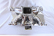 Trick Flow Aluminum V8 Intake Manifold AFTER Chrome-Like Metal Polishing and Buffing Services / Restoration Services 