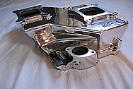 Edelbrock STR12 Aluminum V8 Intake Manifold AFTER Chrome-Like Metal Polishing and Buffing Services / Restoration Services