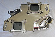 Edelbrock STR12 Aluminum V8 Intake Manifold AFTER Chrome-Like Metal Polishing and Buffing Services / Restoration Services