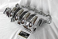 Aluminum 4 Cylinder Intake Manifold AFTER Chrome-Like Metal Polishing and Buffing Services / Restoration Services 