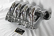 Aluminum 4 Cylinder Intake Manifold AFTER Chrome-Like Metal Polishing and Buffing Services / Restoration Services 