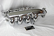 Aluminum 4 Cylinder Intake Manifold AFTER Chrome-Like Metal Polishing and Buffing Services / Restoration Services 