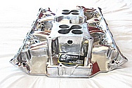 Aluminum V8 Intake Manifold AFTER Chrome-Like Metal Polishing and Buffing Services / Restoration Services