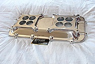 Holley EFI Aluminum Intake Manifold AFTER Chrome-Like Metal Polishing and Buffing Services / Restoration Services 