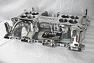 Holley EFI Aluminum Intake Manifold AFTER Chrome-Like Metal Polishing and Buffing Services / Restoration Services 