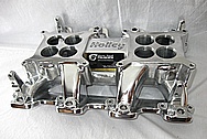 Holley EFI Aluminum Intake Manifold AFTER Chrome-Like Metal Polishing and Buffing Services / Restoration Services 