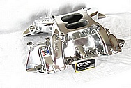 Edelbrock Performer RPM Aluminum Intake Manifold AFTER Chrome-Like Metal Polishing and Buffing Services / Restoration Services