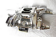 Edelbrock Performer RPM Aluminum Intake Manifold AFTER Chrome-Like Metal Polishing and Buffing Services / Restoration Services