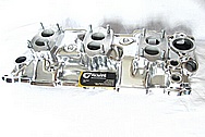 Offenhauser Three Deuce Aluminum Intake Manifold AFTER Chrome-Like Metal Polishing and Buffing Services / Restoration Services