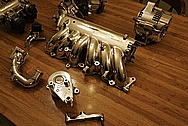 Toyota Supra 2JZGTE Aluminum Intake Manifold AFTER Chrome-Like Metal Polishing and Buffing Services