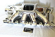 Aluminum V8 Intake Manifold AFTER Chrome-Like Metal Polishing and Buffing Services / Resoration Services