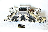 Aluminum V8 Intake Manifold AFTER Chrome-Like Metal Polishing and Buffing Services / Resoration Services