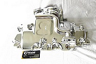 Ford Mustang Cobra Aluminum V8 Intake Manifold AFTER Chrome-Like Metal Polishing and Buffing Services / Resoration Services