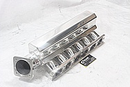 Aluminum Inline 6 Cylinder Intake Manifold AFTER Chrome-Like Metal Polishing and Buffing Services / Resoration Services