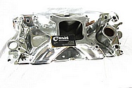 Rough Cast Aluminum V8 Intake Manifold AFTER Chrome-Like Metal Polishing and Buffing Services / Resoration Services