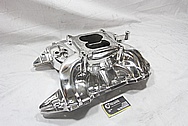 Edelbrock Performer RPM Aluminum Intake Manifold AFTER Chrome-Like Metal Polishing and Buffing Services / Restoration Services