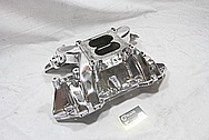 Edelbrock Performer RPM Aluminum Intake Manifold AFTER Chrome-Like Metal Polishing and Buffing Services / Restoration Services