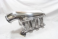 Holley EFI Aluminum Intake Manifold AFTER Chrome-Like Metal Polishing and Buffing Services / Restoration Services