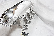 Holley EFI Aluminum Intake Manifold AFTER Chrome-Like Metal Polishing and Buffing Services / Restoration Services