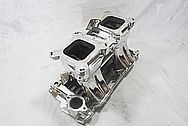 Edelbrock Tunnelram Aluminum Intake Manifold AFTER Chrome-Like Metal Polishing and Buffing Services / Restoration Services