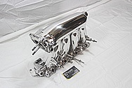 Honda 4 Cylinder RBC Aluminum Intake Manifold AFTER Chrome-Like Metal Polishing and Buffing Services / Restoration Services