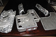 V8 Aluminum Intake Manifold BEFORE Chrome-Like Metal Polishing and Buffing Services