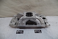 Dart Aluminum Intake Manifold BEFORE Chrome-Like Metal Polishing and Buffing Services - Aluminum Polishing Services 