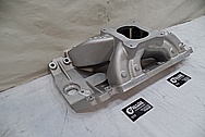 Dart Aluminum Intake Manifold BEFORE Chrome-Like Metal Polishing and Buffing Services - Aluminum Polishing Services 