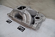 Dart Aluminum Intake Manifold BEFORE Chrome-Like Metal Polishing and Buffing Services - Aluminum Polishing Services 