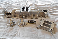 Aluminum Intake Manifold BEFORE Chrome-Like Metal Polishing and Buffing Services - Aluminum Polishing Services 