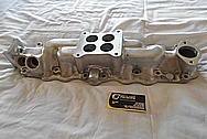 Aluminum Intake Manifold BEFORE Chrome-Like Metal Polishing and Buffing Services - Aluminum Polishing Services 