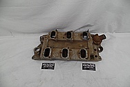 Offenhauser Aluminum Intake Manifold BEFORE Chrome-Like Metal Polishing and Buffing Services - Aluminum Polishing Services