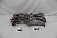 Nissan 300ZX Aluminum Intake Manifold BEFORE Chrome-Like Metal Polishing and Buffing Services - Aluminum Polishing Services