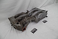 Nissan 300ZX Aluminum Intake Manifold BEFORE Chrome-Like Metal Polishing and Buffing Services - Aluminum Polishing Services