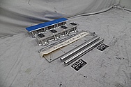 Aluminum V8 Engine Intake Manifold Kit BEFORE Chrome-Like Metal Polishing and Buffing Services / Restoration Services - Aluminum Polishing