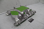 Aluminum V8 Engine Intake Manifold BEFORE Chrome-Like Metal Polishing and Buffing Services / Restoration Services - Aluminum Polishing 