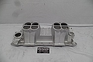 1932 Roadster Weiand Aluminum V8 Intake Manifold BEFORE Chrome-Like Metal Polishing and Buffing Services PLUS High Quality Ceramic Coating - Aluminum Polishing Services 