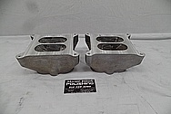 1932 Roadster Weiand Aluminum V8 Intake Manifold BEFORE Chrome-Like Metal Polishing and Buffing Services PLUS High Quality Ceramic Coating - Aluminum Polishing Services 