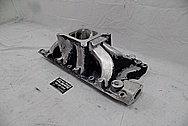 Parker 302W Aluminum V8 Intake Manifold BEFORE Chrome-Like Metal Polishing and Buffing Services - Aluminum Polishing Services