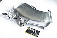 Ford Mustang Aluminum Intake Manifold BEFORE Chrome-Like Metal Polishing and Buffing Services