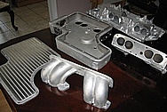 V8 Aluminum Intake Manifold BEFORE Chrome-Like Metal Polishing and Buffing Services