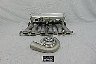 Toyota Supra 2JZ-GTE Aluminum Intake Manifold BEFORE Chrome-Like Metal Polishing and Buffing Services - Aluminum Polishing