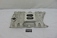 Oldsmobile 350 Offenhauser Aluminum Intake Manifold BEFORE Chrome-Like Metal Polishing and Buffing Services / Restoration Services - Aluminum Polishing