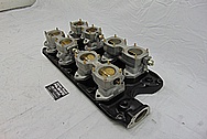 SBF (Small Block Ford) Aluminum Intake Manifold and Carburetors BEFORE Chrome-Like Metal Polishing and Buffing Services / Restoration Services - Aluminum Polishing