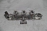 Offenhauser 3 Deuce Flat Head V8 Intake Manifold BEFORE Chrome-Like Metal Polishing - Aluminum Polishing